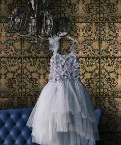 Mind The Gap Brocade Anthracite Wallpaper Les Jardins Royaux