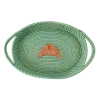 Rice DK New Raffia Oval Bread Basket - Croissant