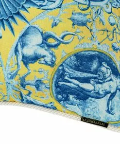 Mind The Gap Calypso Linen Cushion Blue Skies Ahead