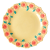 Rice By Rice New Ceramic Floral Dinner Plate - Cream 1 Rice By Rice New Ceramic Floral Dinner Plate - Cream