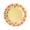 Rice By Rice New Ceramic Floral Side Plate - Cream 2 Rice By Rice New Ceramic Floral Side Plate - Cream