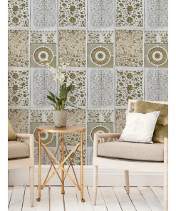 Mind The Gap Bohemian Dream Chinese Pattern Brown Wallpaper