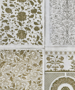 Mind The Gap Chinese Pattern Blue Wallpaper Indigena