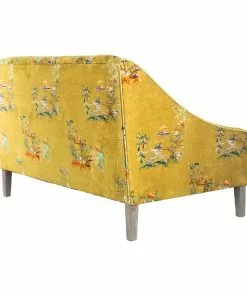Mind The Gap MTG FURNITURE - BARON TUFTED SOFA - CHINOISERIE VELVET Rose & Thorn