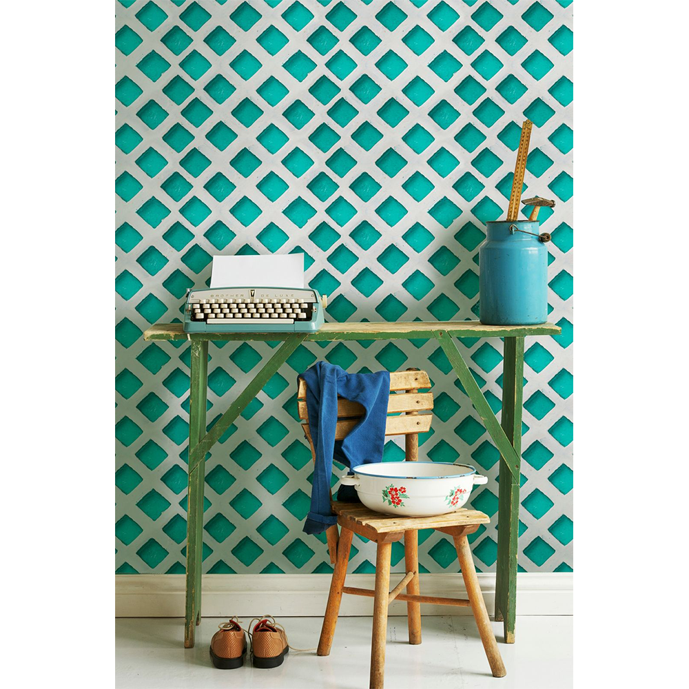 Mind The Gap Bohemian Dream Concrete Patch Turquoise Wallpaper 4 Mind The Gap Bohemian Dream Concrete Patch Turquoise Wallpaper