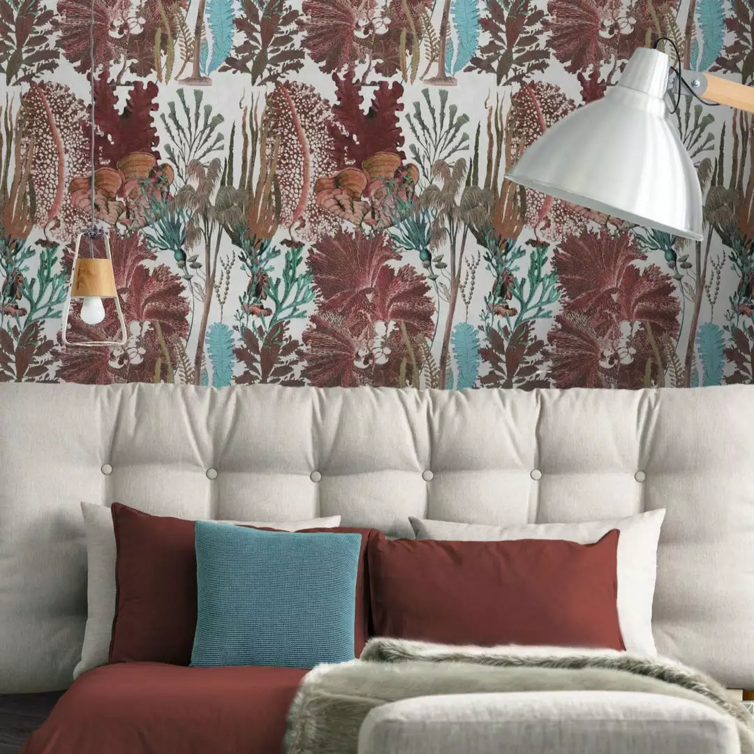 Mind The Gap Coral Reef Ultramarine Wallpaper Rose & Thorn 6 Mind The Gap Coral Reef Ultramarine Wallpaper Rose & Thorn