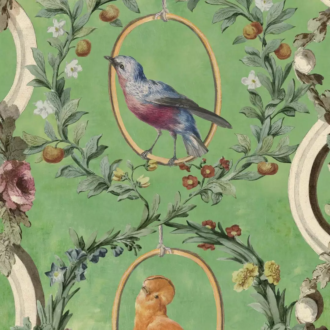 Mind The Gap Countesse's Aviarium Mint Wallpaper 3 Mind The Gap Countesse's Aviarium Mint Wallpaper