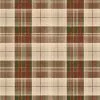 Mind The Gap Folk Couture Countryside Plaid Leather Wallpaper