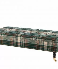 Mind The Gap Saray Ottoman - Monterey Plaid