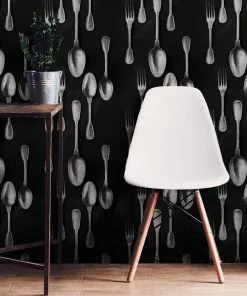 Mind The Gap Wallpaper & Paint Cutlery Brass Wallpaper