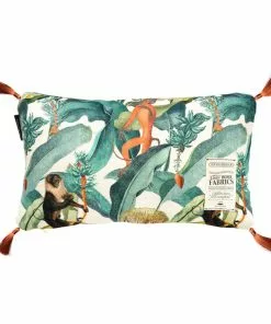 Mind The Gap Havana Tropicana Bermuda Linen Cushion Small