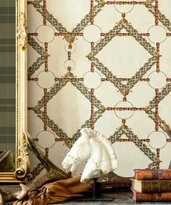 Mind The Gap Decorative Harness, Anthracite Wallpaper