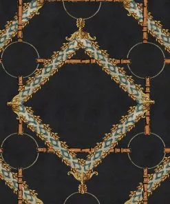 Mind The Gap Decorative Harness, Anthracite Wallpaper