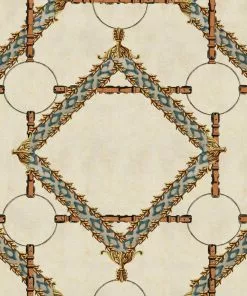 Mind The Gap Wallpaper & Paint Decorative Harness, Burgundy Wallpaper