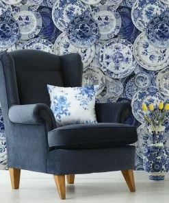 Mind The Gap Delftware Wallpaper Les Jardins Royaux