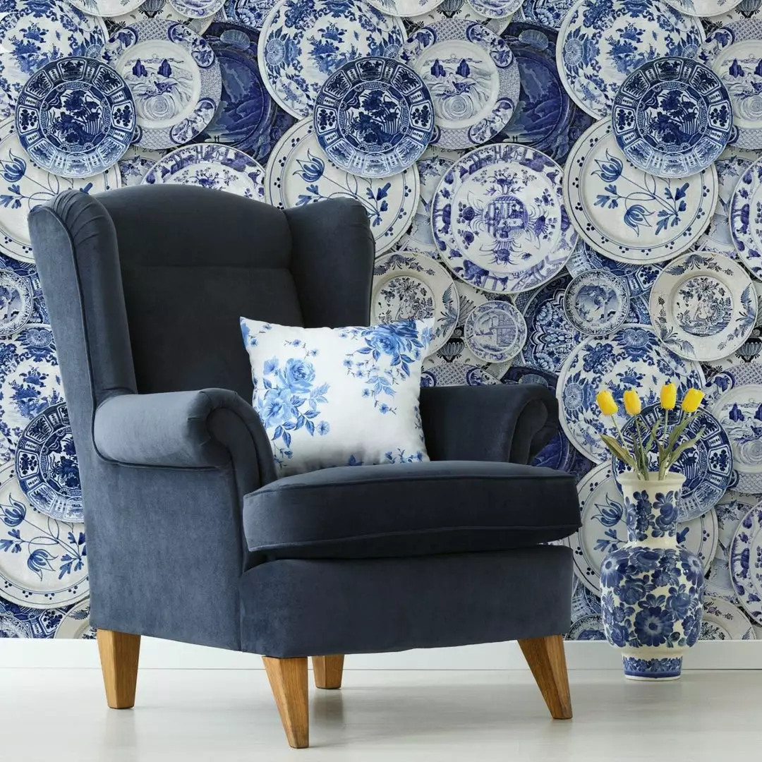 Mind The Gap Delftware Wallpaper Les Jardins Royaux 4 Mind The Gap Delftware Wallpaper Les Jardins Royaux