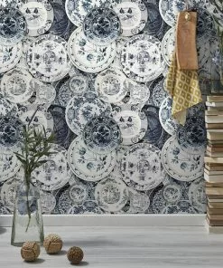 Mind The Gap Delftware Vintage Wallpaper