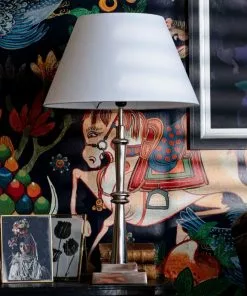 Mind The Gap Elenore Table Lamp In Polished Nickel