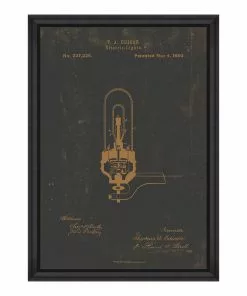 The Craftsman Mind The Gap Edison Electric Light Vintage Mood Framed Art