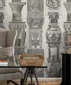 Mind The Gap Egyptian Columns Wallpaper