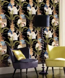 Mind The Gap Egyptian Queens Anthracite Wallpaper Wallpaper & Paint 7 Mind The Gap Egyptian Queens Anthracite Wallpaper Wallpaper & Paint