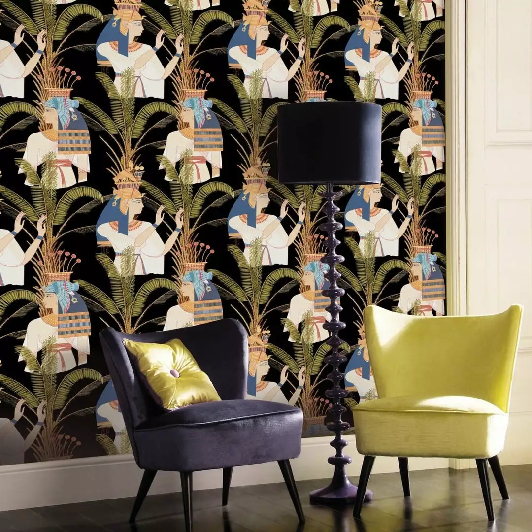 Mind The Gap Egyptian Queens Anthracite Wallpaper Wallpaper & Paint 4 Mind The Gap Egyptian Queens Anthracite Wallpaper Wallpaper & Paint