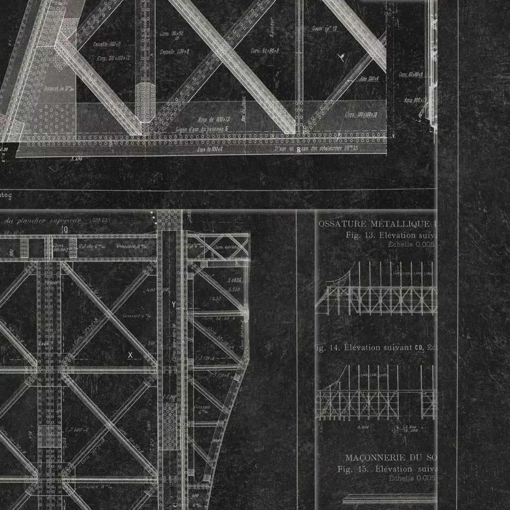 Mind The Gap Grand Eiffel Anthracite Wallpaper Les Jardins Royaux 3 Mind The Gap Grand Eiffel Anthracite Wallpaper Les Jardins Royaux