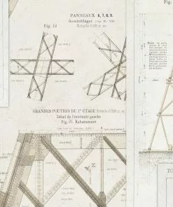 Mind The Gap Grand Eiffel Blue Wallpaper Les Jardins Royaux