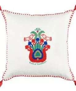 Mind The Gap Folk Couture Roots Of Transylvania Embroidered Cushion