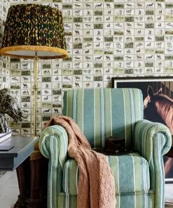 Mind The Gap English Equestrian Stamps Wallpaper Wallpaper & Paint