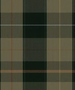 Mind The Gap Equestrian Plaid, Green Wallpaper