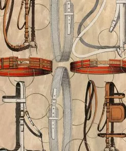 Mind The Gap Equestrian Equipment, Light Wallpaper Wallpaper & Paint