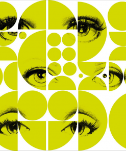 Mind The Gap Eyes And Circles Green Wallpaper The Retrograde