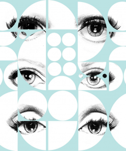 Mind The Gap Eyes And Circles Green Wallpaper The Retrograde