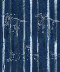 Mind The Gap Folk Couture A Fable Indigo Wallpaper