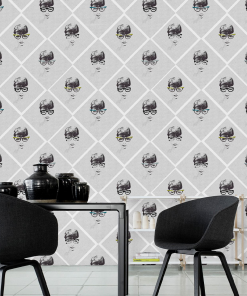 Mind The Gap Female Illusion Wallpaper