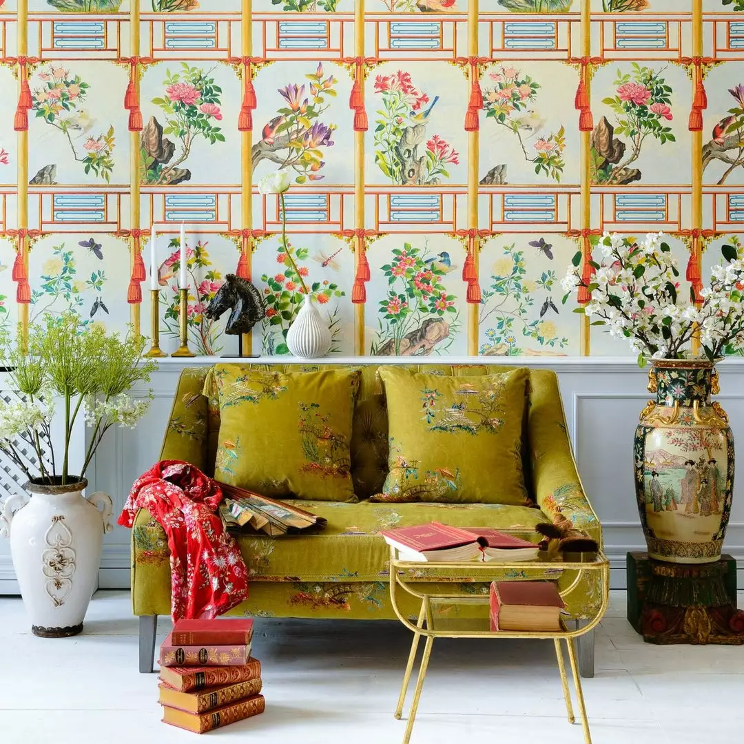 The Design Yard Rose & Thorn Flowering Wall Wallpaper 4 The Design Yard Rose & Thorn Flowering Wall Wallpaper