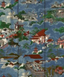 Mind The Gap Indigena Floating World, Golden Wallpaper