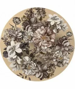 BN Wallpaper & Paint Wallpaper Circles Flowers Taupe Background 5 BN Wallpaper & Paint Wallpaper Circles Flowers Taupe Background