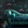 Liberty Fabrics Botanical Stripe Wallpaper, Jade 1 Liberty Fabrics Botanical Stripe Wallpaper, Jade