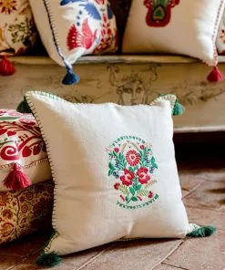 Mind The Gap Folk Couture Transsilvaniae Florilegium Embroidered Cushion