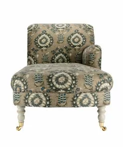 Mind The Gap Folk Couture Anatolia Chaise Lounge Flourish Dapple Linen