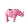 Rice By Rice New RHINO METAL FLOWER POT - SOFT PINK