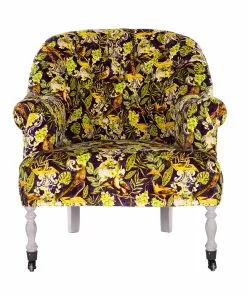 Mind The Gap Les Jardins Royaux MTG FURNITURE ST.GERMAINE TUFTED CHAIR - LA VOLIERE VELVET