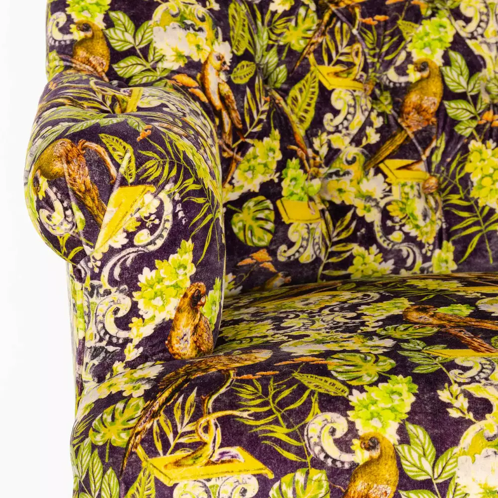 Mind The Gap Les Jardins Royaux MTG FURNITURE ST.GERMAINE TUFTED CHAIR - LA VOLIERE VELVET 9 Mind The Gap Les Jardins Royaux MTG FURNITURE ST.GERMAINE TUFTED CHAIR - LA VOLIERE VELVET