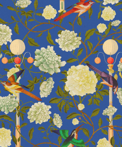 The Design Yard The Garden Of Immortality Mustard Yellow Wallpaper