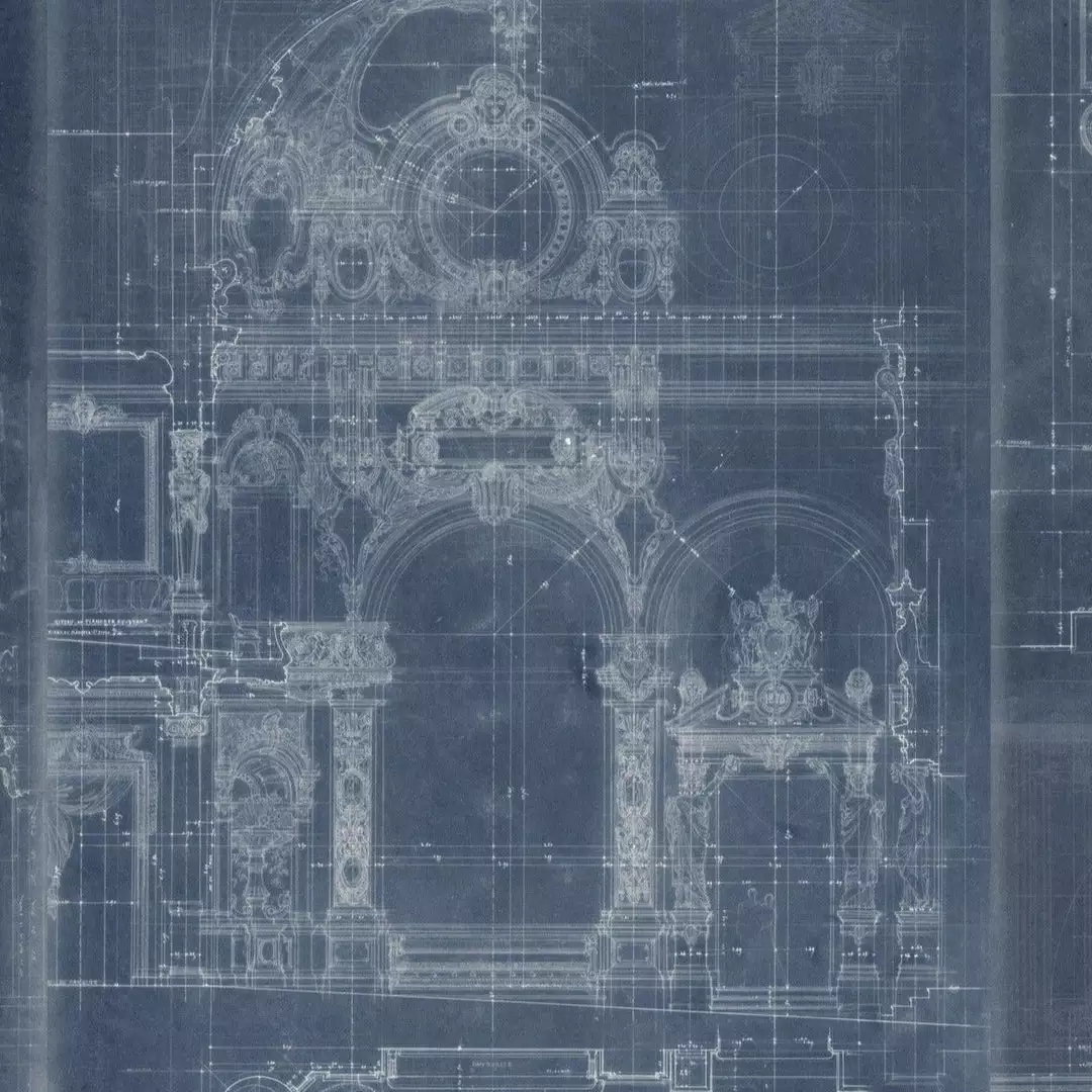 Mind The Gap Garnier Blue Wallpaper 3 Mind The Gap Garnier Blue Wallpaper