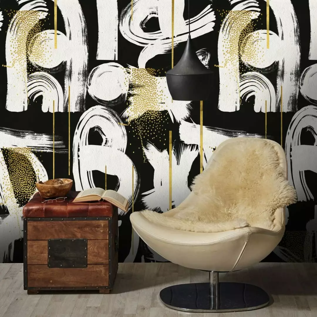 Mind The Gap Gestural Abstraction Anthracite Wallpaper 4 Mind The Gap Gestural Abstraction Anthracite Wallpaper