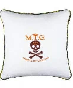 Mind The Gap Havana Tropicana Ghost Of The Sea / Traveller's Palm Embroidered Cushion