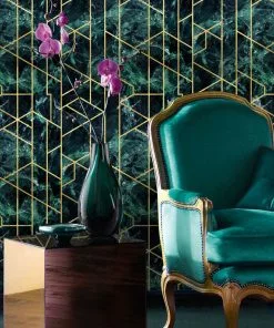 Mind The Gap Memphis To Miami Gramercy Emerald Wallpaper